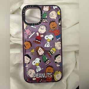 Casetify Peanuts Purple Phone Case iPhone 13